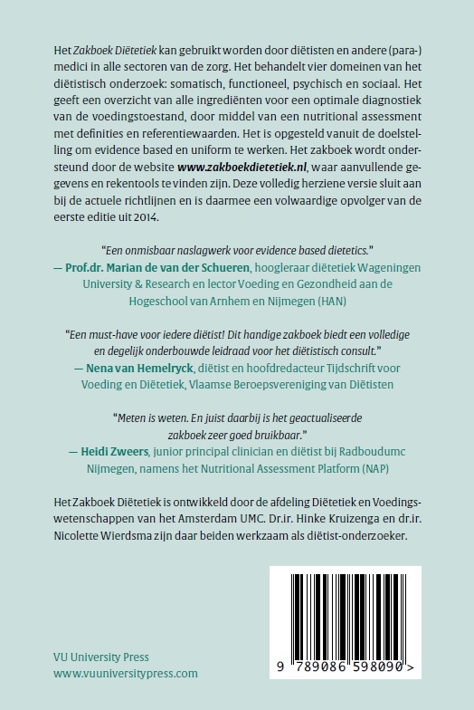 Zakboek Diëtetiek achterkant