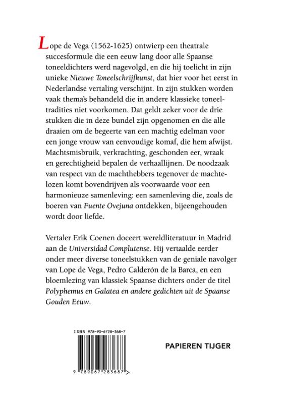 Nieuwe toneelschrijfkunst voor onze tijd en Drie sociale drama's achterkant