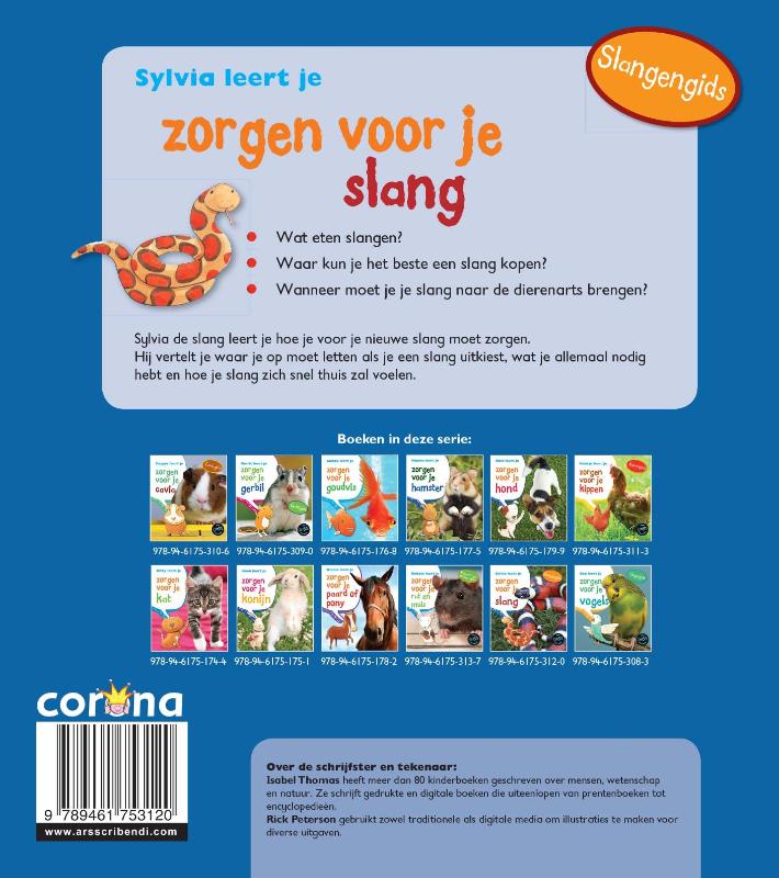 Sylivia leert je zorgen voor je slang / Mijn eerste docuboek achterkant