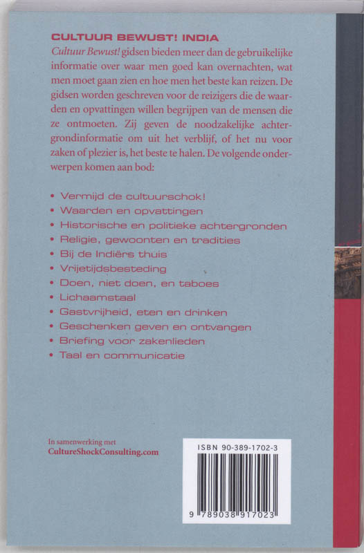 India / Cultuur Bewust! achterkant
