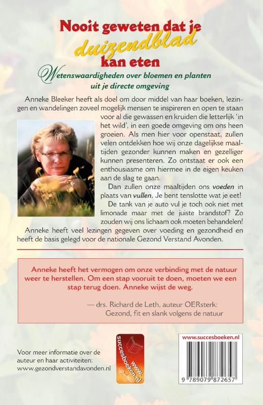 Nooit geweten dat je duizendblad kan eten / Nooit geweten / 4 achterkant