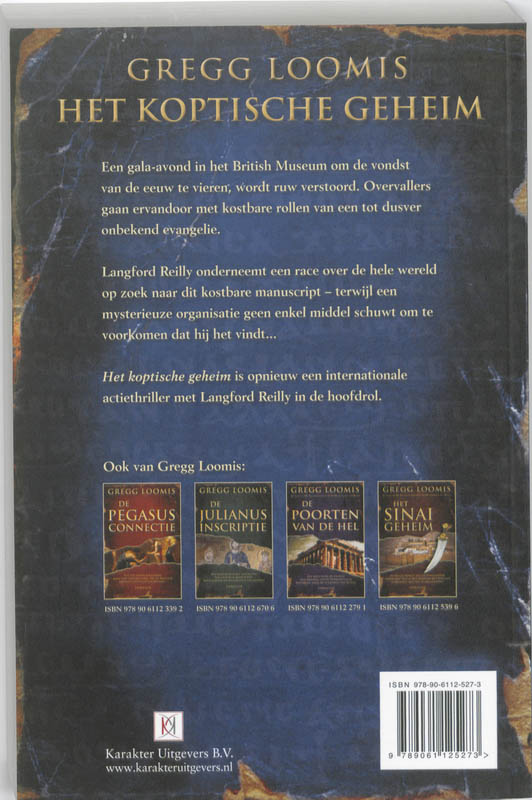 Het koptische geheim / Lang Reilly / 4 Het koptische geheim / Lang Reilly / 4 achterkant