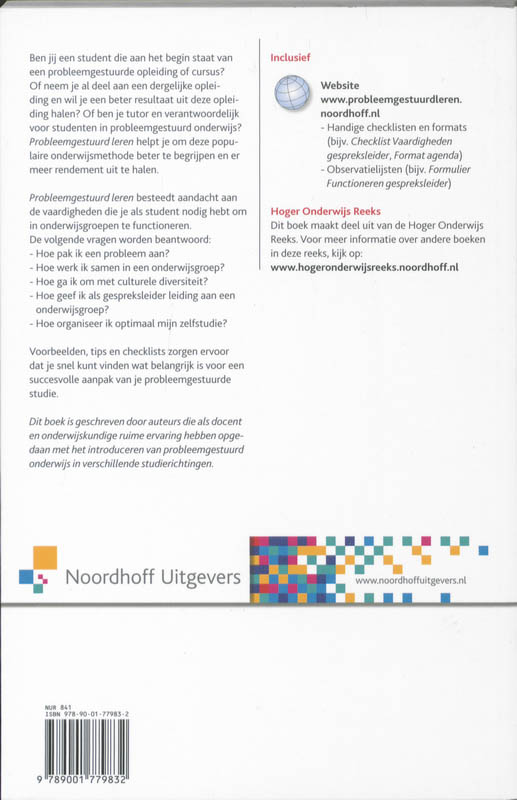 Probleemgestuurd leren / Hoger onderwijs reeks Probleemgestuurd leren / Hoger onderwijs reeks achterkant