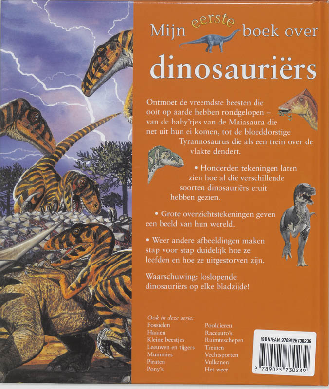 Mijn Eerste Boek Over Dinosauriers achterkant