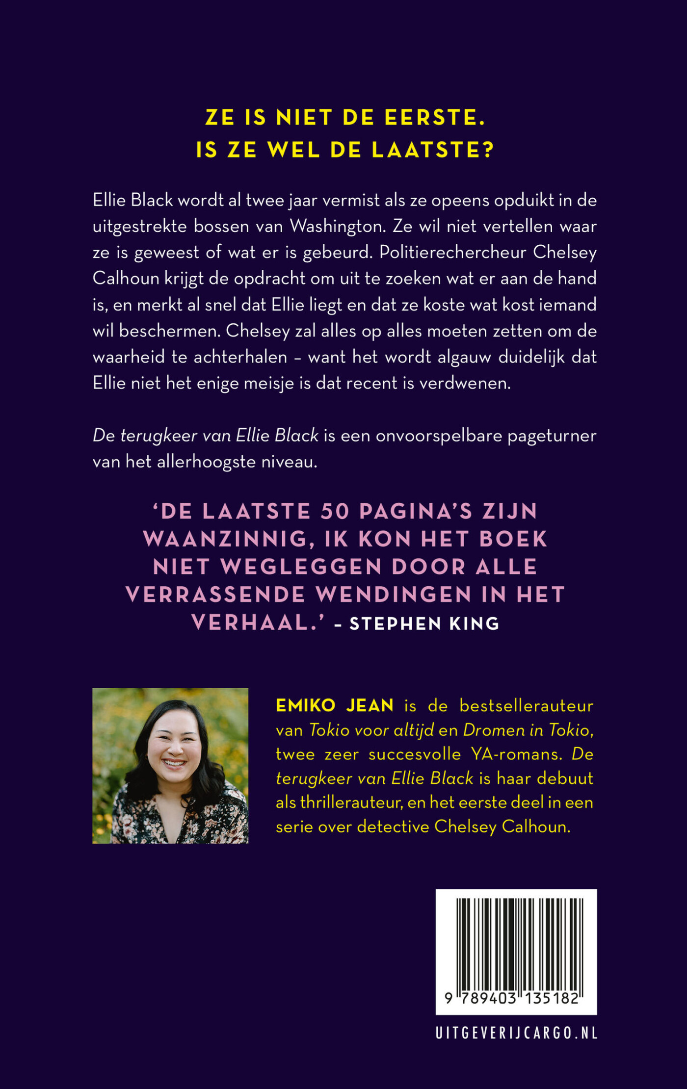 De terugkeer van Ellie Black / Chelsey Calhoun / 1 achterkant