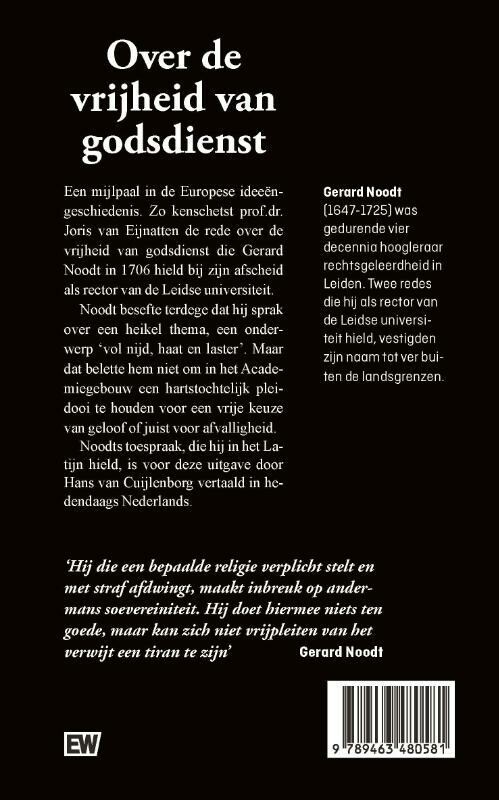 Over de vrijheid van godsdienst / Politieke bibliotheek / 25 achterkant