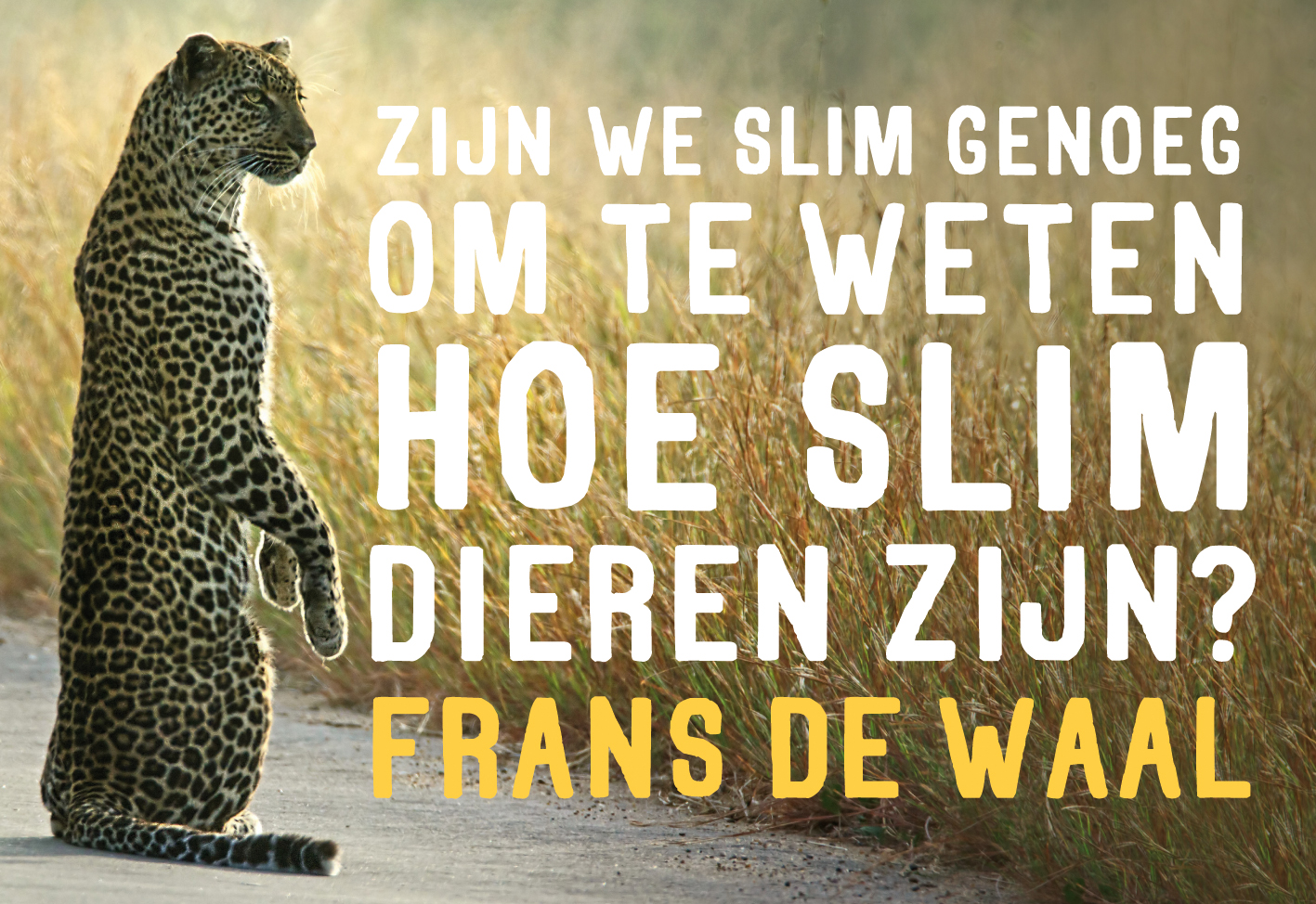 Frans de Waal Zijn We Slim Genoeg Om Te Weten Hoe Slim Dieren Zijn / Dwarsligger / 441