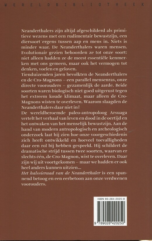 Het halssieraad van de Neanderthaler achterkant