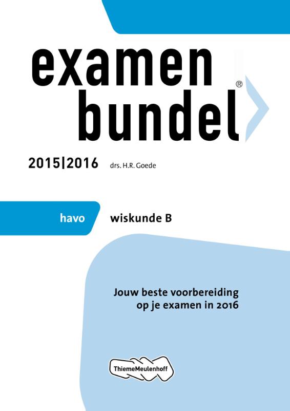 Examenbundel Havo Wiskunde B 2015/2016