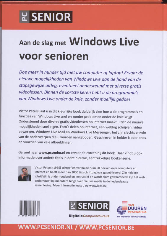 Pc Senior: Aan De Slag Met Windows Live achterkant