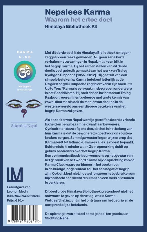 Nepalees Karma / Himalaya Bibliotheek / 3 achterkant
