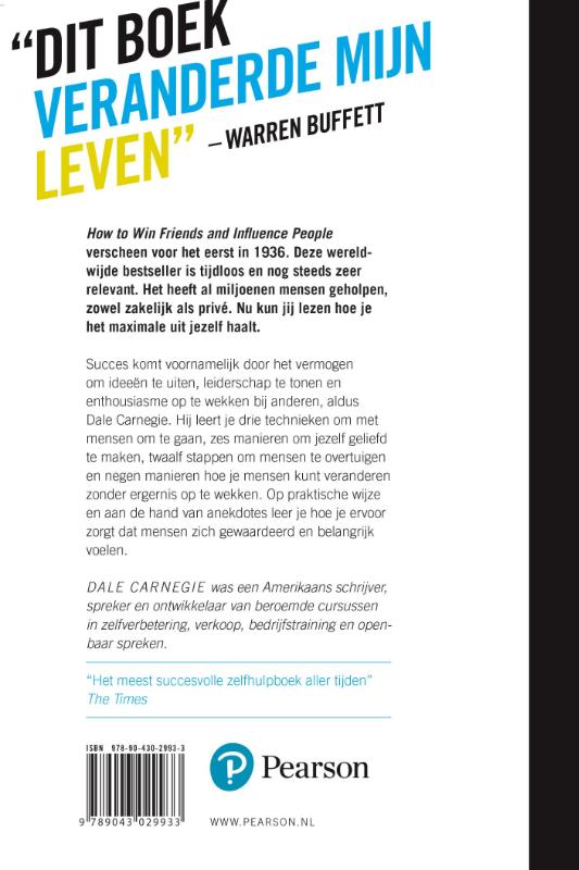 Hoe je vrienden maakt en mensen beïnvloedt Hoe je vrienden maakt en mensen beïnvloedt achterkant