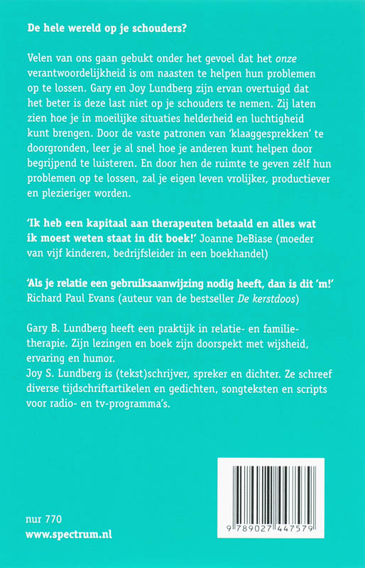 Problemen laten bij wie ze horen Problemen laten bij wie ze horen achterkant