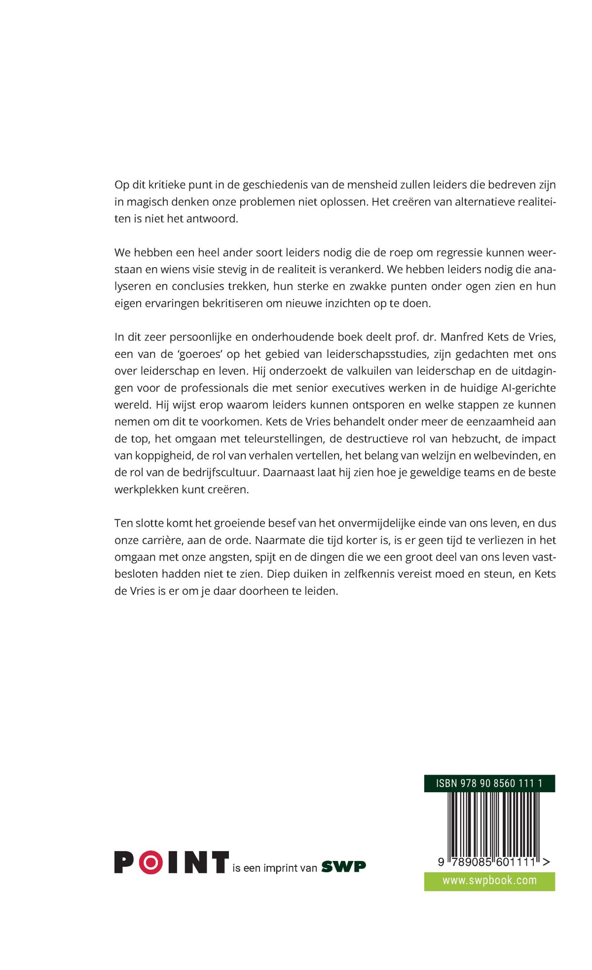 De CEO fluisteraar achterkant
