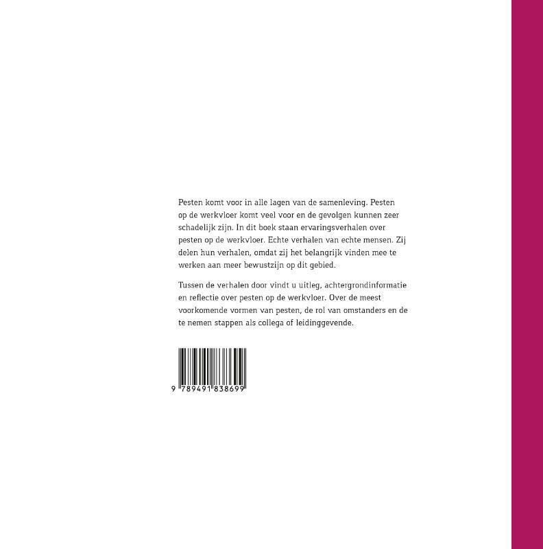 Grote mensen pesten niet achterkant