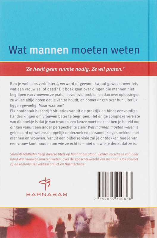 Wat mannen moeten weten Wat mannen moeten weten achterkant