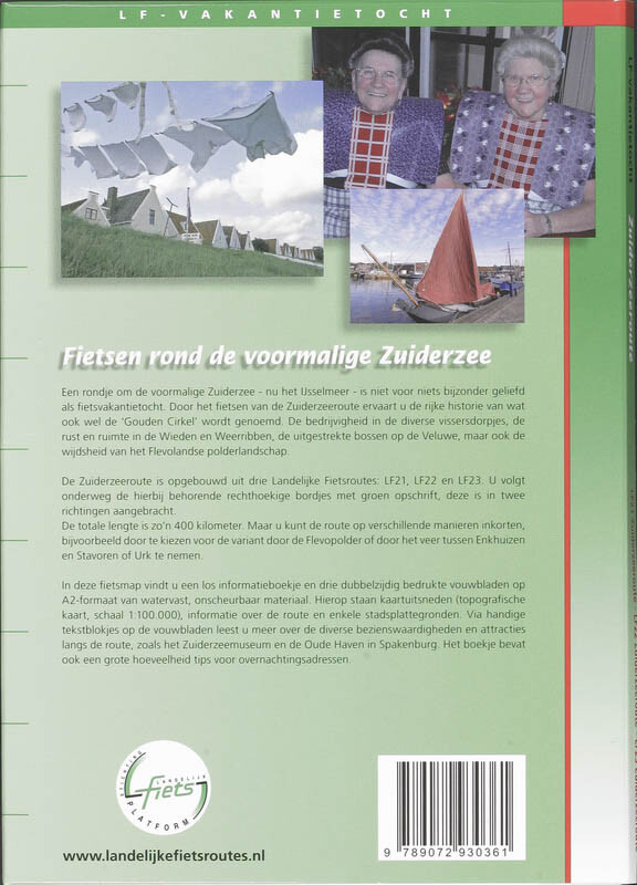 LF-vakantietochten Zuiderzeeroute / LF-vakantietochten achterkant